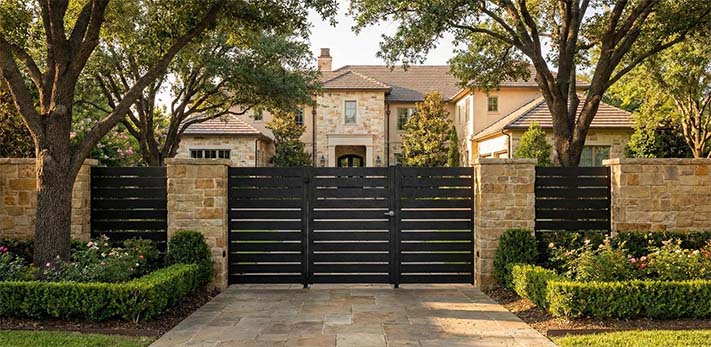 foundation-fence-supply-highland-park-black-aluminum-slat-driveway-gate_711