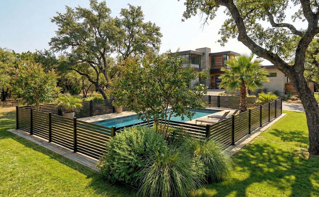 foundation-fence-supply-houston-modern-home-aluminum-slat-pool-fence_1078
