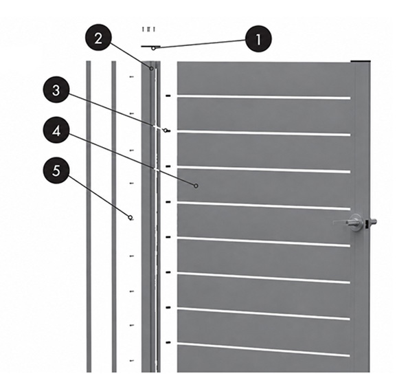 Single Gate Frame Panel - diagram
